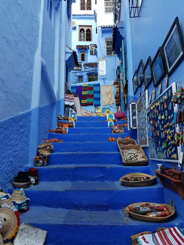 Morocco street shops